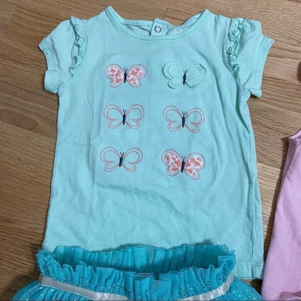 24 Month Girls Clothing Bundle Minnie Mouse Tutu Skirt Butterflies